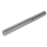DIN 5480-ZW-TVZ-C35K - Toothed Shafts DIN 5480, Toothed on Partial Length, Material Steel C35K, milled