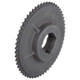 MAE-KR-KRT-24B-1 - Sprockets KRT with One-Sided Hub, for Taper Bushes, ISO 24 B-1, Pitch 1 1/2“ x 1“