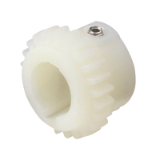 MAE-ZK-BW-NAT-PA6.6 - Hub, Curved-Tooth Gear Couplings BW, Material Polyamide 6.6