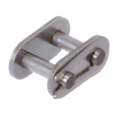 DIN ISO 606-VGL-E-RK-Nr11E-RF-GL - Connecting links for Single-Strand Roller Chains, similar to DIN ISO 606 (formerly DIN 8187), Stainless Steel, with straight plates, No. 11/E