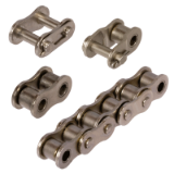 Single-Strand Roller Chains, similar to DIN ISO 606 (formerly DIN 8187), Nickel-Plated