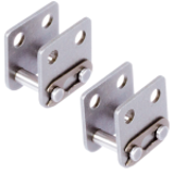 DIN ISO 606-E-RK-FVG-FL-M2-RF - Connecting Links M2 with Spring Clip, with Wide Straight Attachments Similar to DIN ISO 606, Stainless Steel 1.4301 (AISI 304)