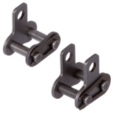 DIN ISO 606-E-RK-FVG-FL-M1 - Connecting links M1 with spring clip, with Straight Attachments DIN ISO 606