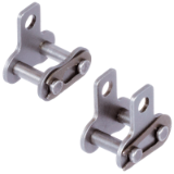 DIN ISO 606-E-RK-FVG-FL-M1-RF - Connecting links M1 with spring clip, with Straight Attachments Similar to DIN ISO 606, Stainless