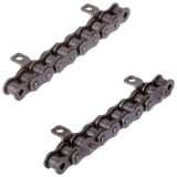 DIN ISO 606-E-RK-K1-WL-6XP - Roller Chains with Bent Attachments DIN ISO 606, Type K1, Attachment distance 6 x p