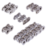 Double-Strand Roller Chains DIN ISO 606, Stainless