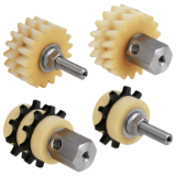 Lubricating spur gears and lubricating sprockets