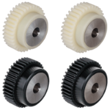 Spur Gears Made From Plastic with Steel Core,