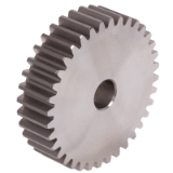 MAE-STZR-M5-ON-B50-C45 - Spur Gears Made from Steel C45, without Hub, Module 5, Tooth Width 50 mm