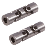 DIN808-PRWG-WD-DG - Double Precision Universal Joints WD similar to DIN 808, Material steel, without or with keyway