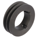 MAE-TL-KRS-2-SPZ/Z(10)-GG - V-Belt Pulleys made from cast iron for Taper Bushes, 2 Grooves, Profile XPZ, SPZ and Z (10)
