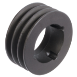 MAE-TL-KRS-3-SPZ/Z(10)-GG - V-Belt Pulleys made from cast iron for Taper Bushes, 3 Grooves, Profile XPZ, SPZ and Z (10)