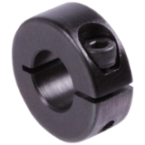 MAE-GESCHL-KLR-STBR - Shaft Collars, Clamp Collars Single-Split, Diameter 3mm - 100mm, Steel C45 black oxide finish
