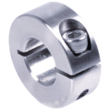MAE-GESCHL-KLR-STVZ - Shaft Collars, Clamp Collars Single-Split, Diameter 3mm - 100mm, Steel C45 zinc-plated