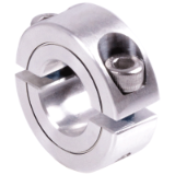 MAE-GET-KLR-ZOLL-AL - Pierścienie zaciskowe dzielone z otworami calowymi, aluminiowe