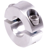 MAE-GET-KLR-ALEL - Dzielone pierścienie zaciskowe, średnica 3mm - 50mm, anodowane aluminium