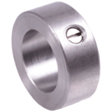 DIN 705-A-STELLR-STBL-SL - Set di collari DIN 705 A, acciaio lucido, diametro da 3 mm a 70 mm, vite con intaglio