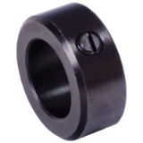 DIN 705-A-STELLR-STBR-SL - Adjusting Rings DIN 705 A, Steel black oxide finish, Diameter 3mm to 70mm, with Slotted Set Screw