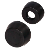 MAE-ABK-SCHW - Tapas negras para soportes de plástico TUCP, TUCF y TUCFL