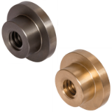 DIN103-FLM-1GG-RG7-GG - Round Flange Nuts with Metric ISO-Trapezoidal Thread DIN 103, Single-Thread, right and left hand