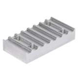 KLPL-T-PR-AL - Placas de sujeción para correas dentadas, perfil en T, material de aluminio