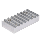 KLPL-ZOLL-PR-AL - Placas de sujeción para correas dentadas, perfil en pulgadas, material de aluminio