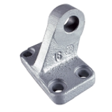MAE-LAGERBÖ-STARR-SCHMAL - Bracket Hinge Mounting, Rigid, Slim (Cast), Mating Piece for Clevis Mounting, Material Grey cast iron coated